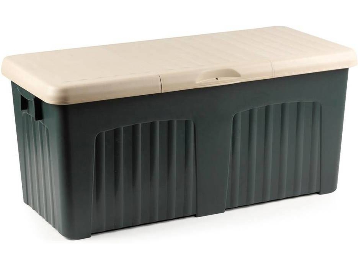 Pieza Decorativa DMORA Multipurpose Storage Trunk (Gris - Polipropileno - 125 x 57 x 56 cm)