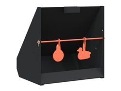 Objetivos De Tiro Vidaxl Negro Acero (31x23x31.5 Cm)