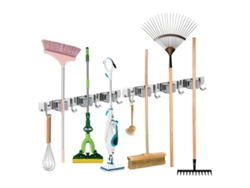 VVJIJILLY Suporte De Vassouras Inox De Parede, 2 Peças, Para Cozinha/jardim/lavandaria