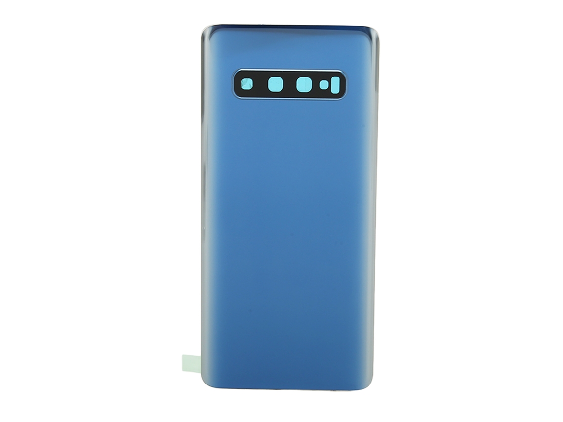 Cubierta Trasera De Cristal Para Samsung Galaxy S10 G973, Resistente Al Agua, Con Cinta Adhesiva Para Lente De Cámara, Color Azul
