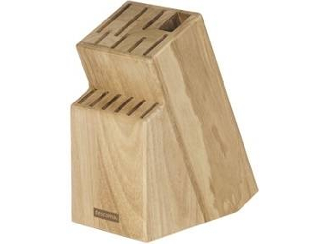 Bloque de Cuchillo de Cocina TESCOMA Woody para 13 Cuchillas y Tijera trinchante/afilador