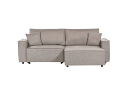 Sofá esquinero BELIANI Karila de Poliéster Beige 250x150x85