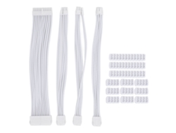 Cable De Extensión Para Placa Base De 24 Pines Y 30 Cm Con Revestimiento De Nailon Para Pc - Blanco