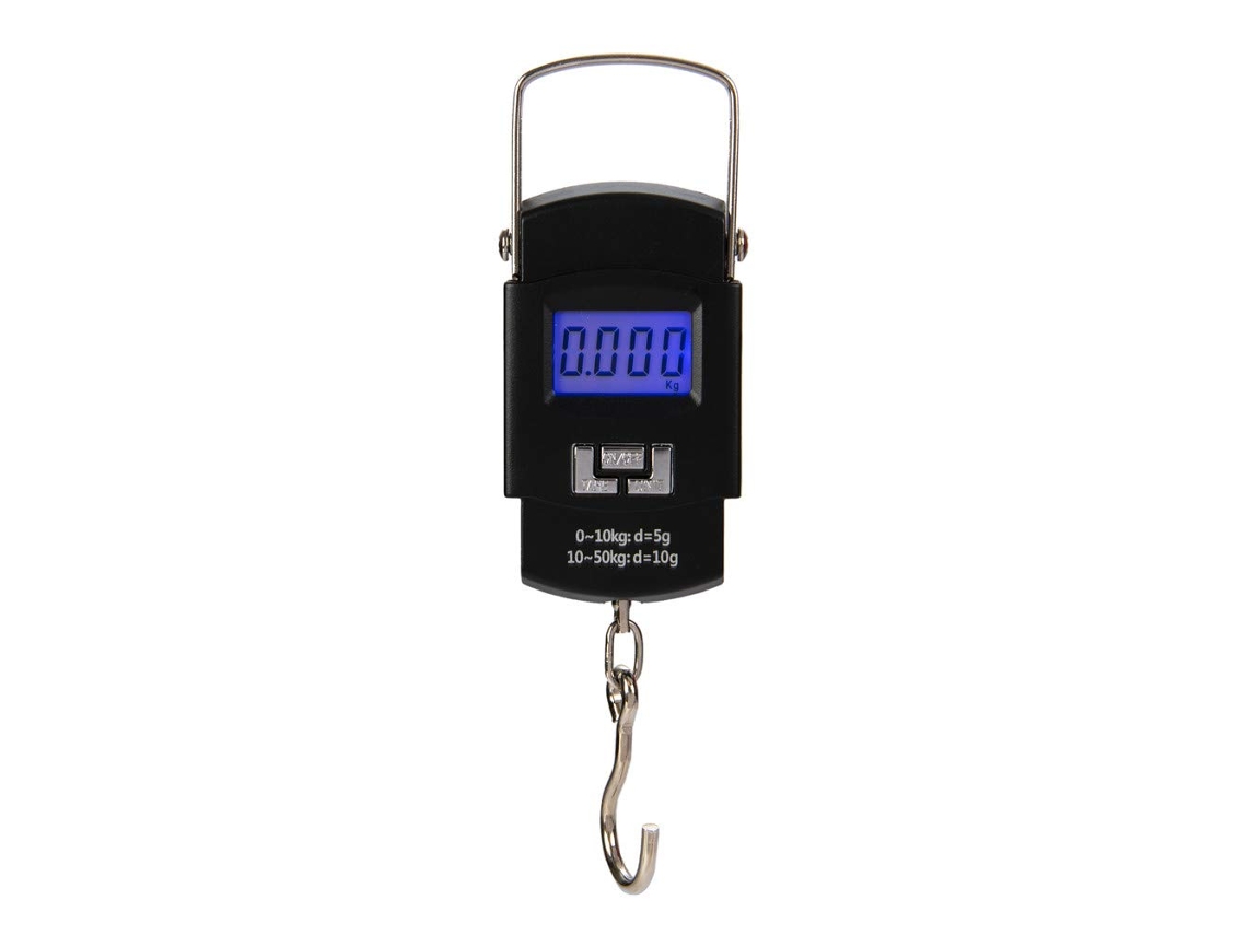 Báscula digital colgante para viajes y pesca, báscula digital multifuncional con pantalla LCD retroiluminada electrónica, báscula portátil para equipaje
