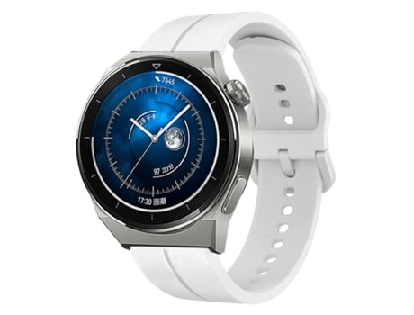 Correa de reloj inteligente para Huawei Watch GT3 Pro 46 mm 22 mm Bucle de silicona (blanco)