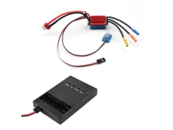Controlador Electrónico De Velocidad (esc) Sin Escobillas De 25 A Resistente Al Agua Con Tarjeta De Programación Para Coches Teledirigidos A Escala 1/14 Y 1/16.