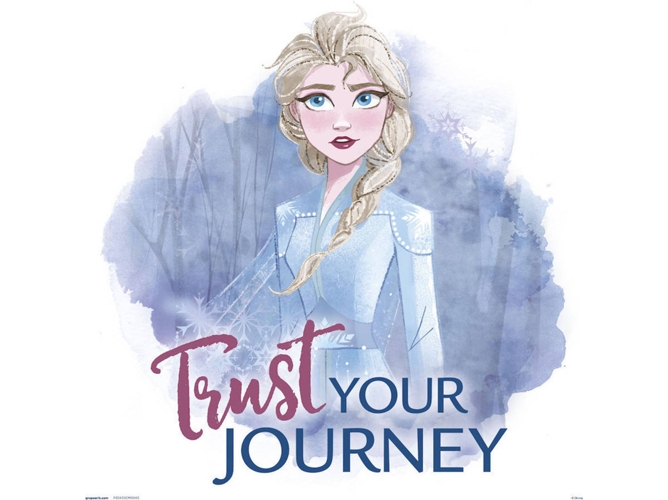 Print FROZEN 30X30 Cm Trust Eour Journey