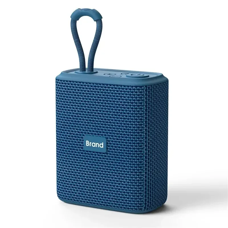 Altavoz Inalámbrico (azul) Con Bluetooth, Resistente Al Agua, Graves Potentes, Cubierta De Malla De Tela Y Asa.