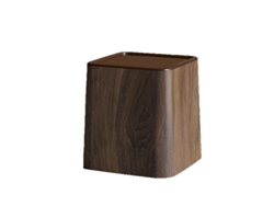 Lixeira de mesa pequena com tampa, 14,7 x 14,7 x 15,3 cm ZYBLSSBB