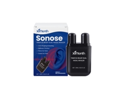 Inhalador nasal doble en barra para aliviar el dolor de oídos.