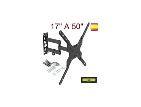 Soporte de Pared para Tv Lcd Led 4K Smart 3D Monitor Giratorio 17' a 50' Inclina LIYSET