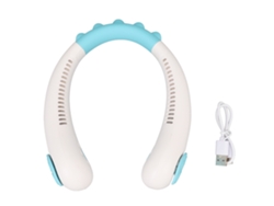 Ventilador de cuello infantil sin aspas, 3 velocidades, recargable por USB, sin marca.