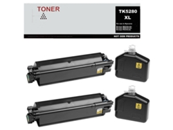 Paquete 2 Cartuchos de Toner Compatible Con Kyocera Tk5280 Xl