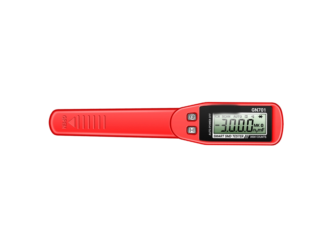 Probador De Condensadores Smd Gn701, Pinza Digital Con Pantalla Lcd, 3000 Cuentas, Resistencia, Diodo.