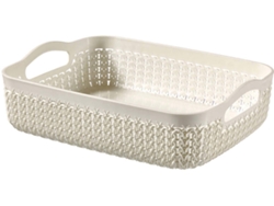 Organizador CURVER Knit A5 (Beige - Plástico - 25.7 x 7.4 x 26.8 cm)