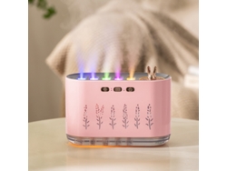 Humidificador De Aire De Ritmo Dinámico De 700 Ml Con Luz De 7 Colores (rosa, Usb)