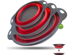Copa Menstrual Plegable, Roja, 3 Tallas