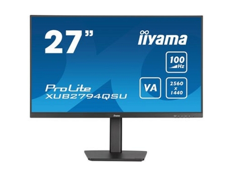 Monitor Gaming IIYAMA XUB2794QSU-B6 (Negro - 27 - VA - LCD - AMD FreeSync - Flicker free - Wide Quad HD - 1 ms)