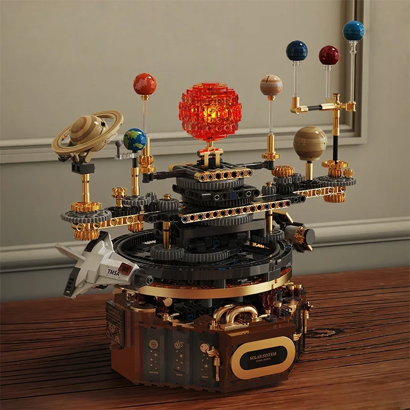 (estilo 4) Set De Bloques De Construcción Stem Con Temática Espacial Para Niños: Modelo Creativo De Montaje Diy