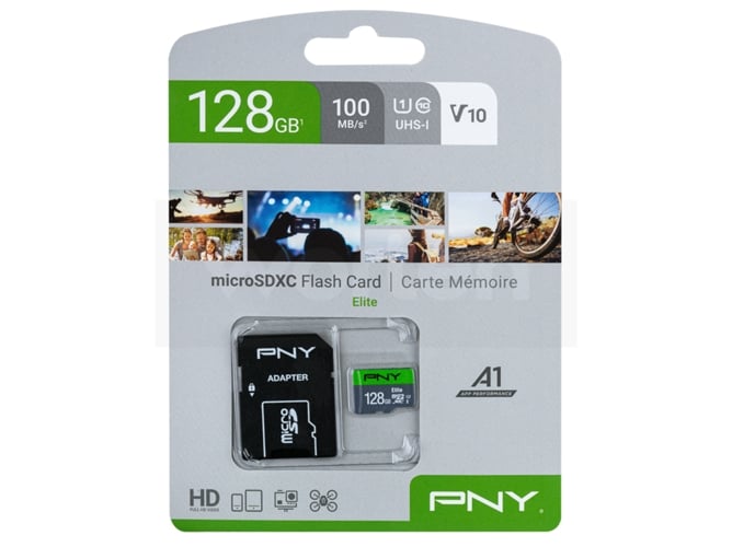 Tarjeta de Memoria Micro SD PNY Elite 128 GB