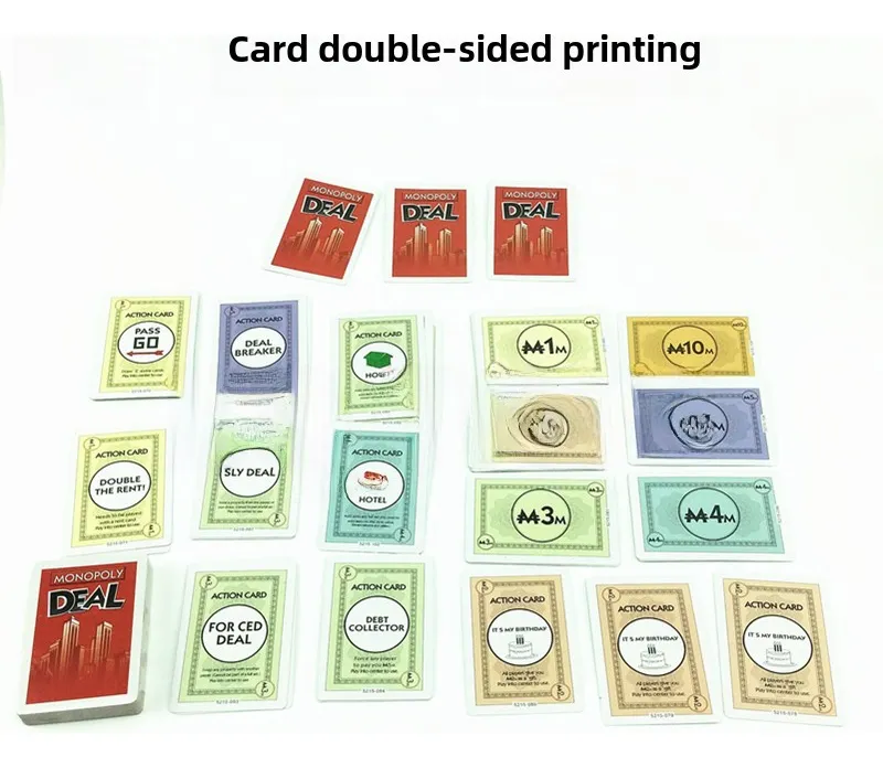 Cartas de póker y Monopoly de detectives casuales en español slowmoose