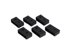 6 Anillos De Silicona Negra De 20 Mm Para Correa De Reloj Ba110