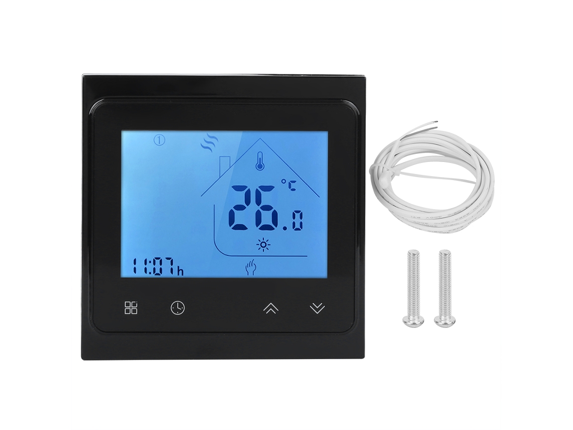 Termostato Inteligente Programable Con Pantalla Táctil, Sensor Inteligente Y Compatible Con Alexa.