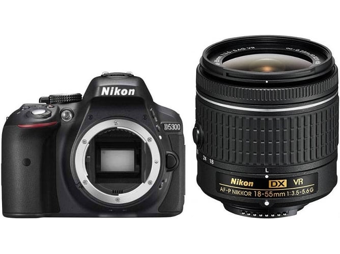 Kit Cámara Réflex NIKON D5300 + 18-55VR (24.2 MP - ISO: 100 a 12800 - Sensor: APS-C)