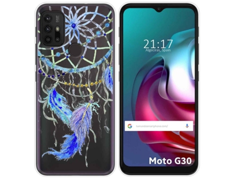 Carcasa Motorola Moto G10 / G30 TUMUNDOSMARTPHONE Dibujos Transparente Multicolor