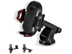 Soporte Universal Carro Sucção Forte Giratório Braço Extensível Yizhood Rojo