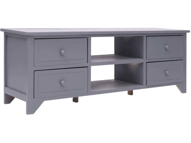 Mueble para la televisión VIDAXL Gris Madera (115x30x40 cm )