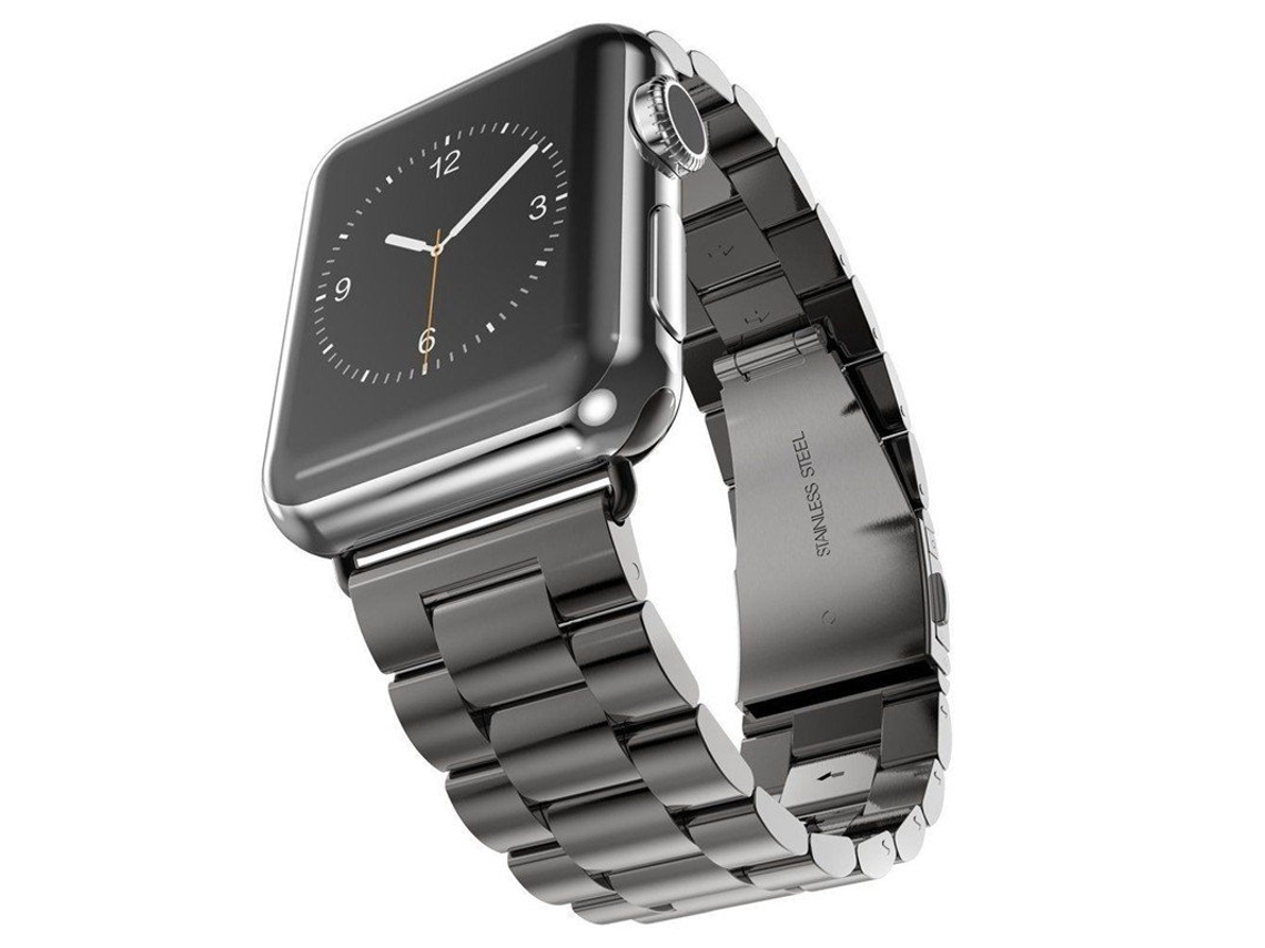 Correa de acero para herramientas para Apple Watch SE 3 de 40 mm, color negro, Gift4me