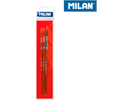 Blister MILAN 3 Cepillos Escolares Serie 101 6, 8 y 10 Milán