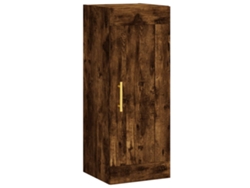 Maison Exclusive - Armario De Pared Madera Ingeniería Roble Ahumado 34,5x34x90 Cm