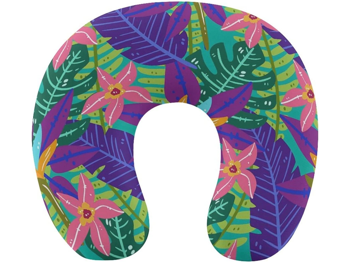 Almohada Viaje Forma Hoja Espuma Viscoelástica Viscoelástica Fácil Relajación Cómodos Familia.brfácil