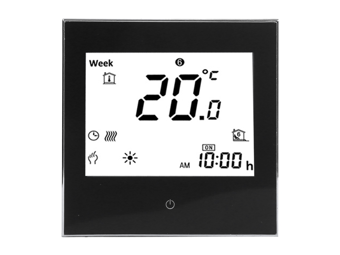 Termostato Ambiental Programable Semanal Con Pantalla Lcd Tática 5a Ca110‑230v Para Calefacción