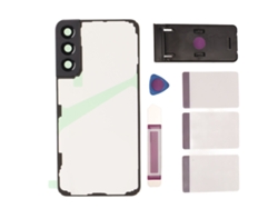 Cubierta Trasera De Vidrio Transparente Para Samsung Galaxy S22+plus Con Soporte
