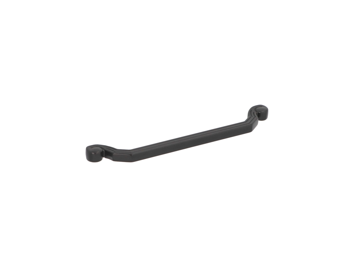 Tirador Para Mueble De Zamac Distancia Entre Ejes 160mm Barniz Negro Mate Pack De 25
