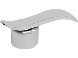 Kit de manija universal para grifo, aleación de zinc, para agua fría y caliente, color plata CHABERLU