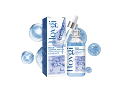 Sérum reafirmante con péptidos de cobre azul, esencia hidratante para una piel joven, reduce las líneas de expresión y realza la luminosidad.