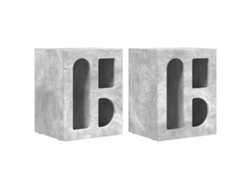 Juego de mesita de noche gris de 2 piezas 40 x 35 x 50 cm MAISON EXCLUSIVE