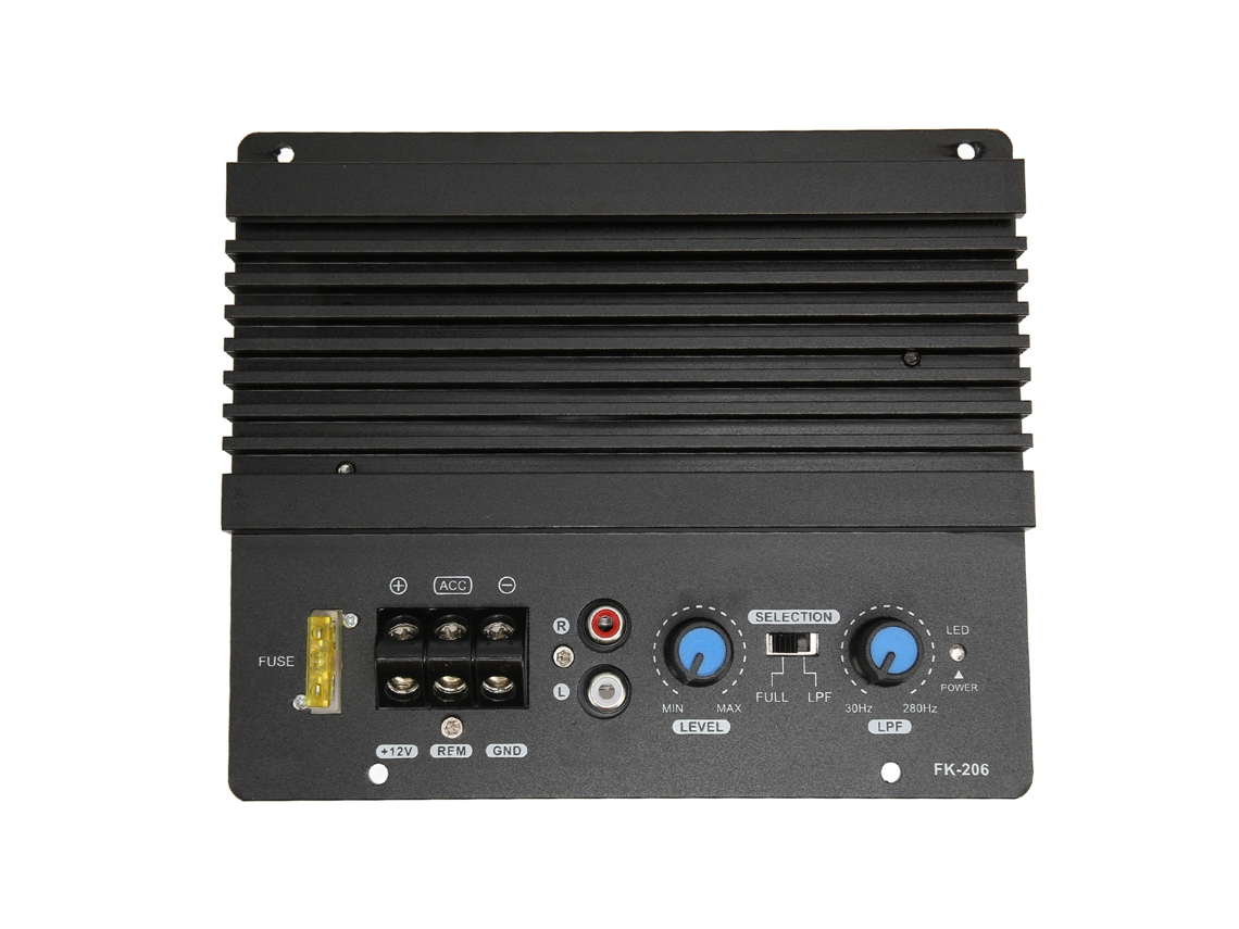 Placa Amplificadora Digital De Alta Potencia Fk 206 De 12 V Para Subwoofer De Coche