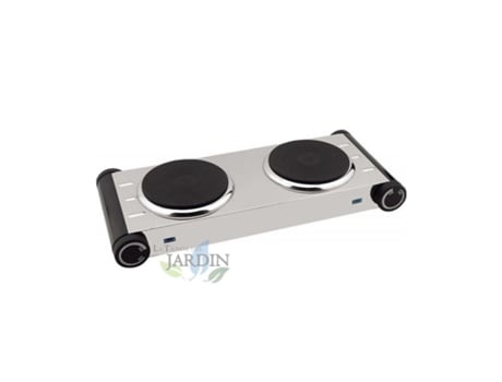 Cocina Portátil SUINGA 2 Quemadores Inoxidable 50X29 Cm