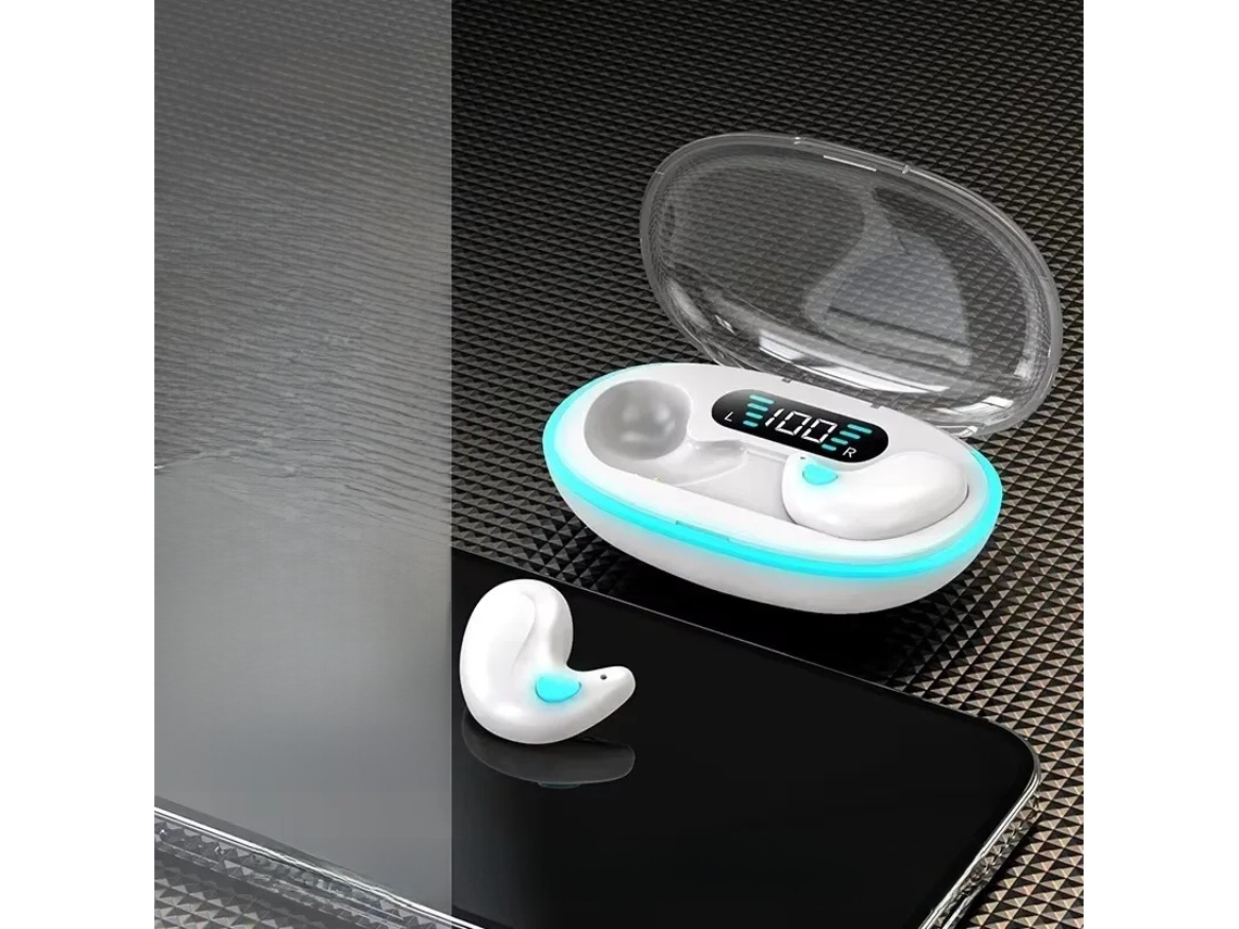 Auriculares Inalámbricos Bluetooth 5.3 Auténticos (blancos), Resistentes Al Agua, Con Cancelación De Ruido Y Micrófono.