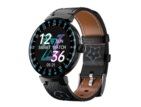 Smart Watch,Chronus Smart Watch NFC con pantalla táctil redonda completa, negro BISBISOUS