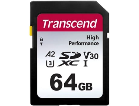 Transcend Tarjeta de Memoria Sdxc 330S 64Gb Clase 10 Uhs-I U3 A2