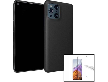 Carcasa y Protector Oppo Find X3 PHONECARE SlimShield Negro