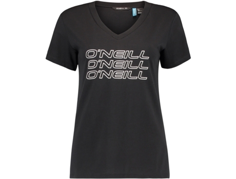 Camiseta de manga corta O'NEILL Triple Stack, Negro, Mujer XS