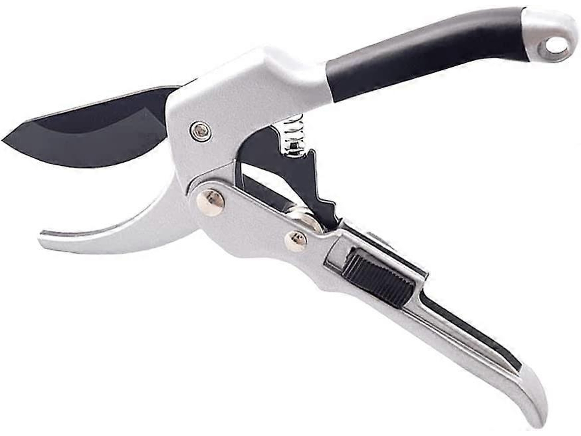 Tijeras De Podar Profesionales Sk5 Acero Inoxidable Hoja Precisa, Mango Aluminio, Seguridad Con Cierre, Para Jardinería