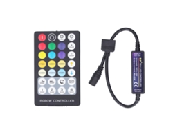 Controlador Led Inalámbrico Rf 5 En 1 Mini Touch Full 28 Teclas Rgb Cct Para Tiras De Luz